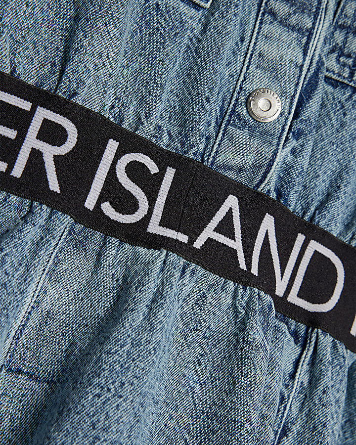 Girls Denim Twill RI Waistband Dress