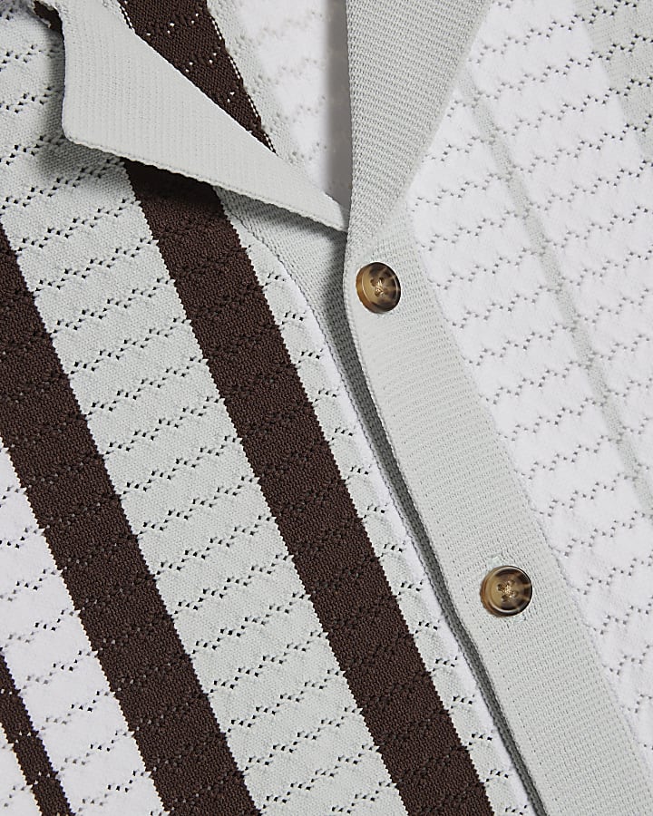 Boys Blue Stripe Polo Shirt