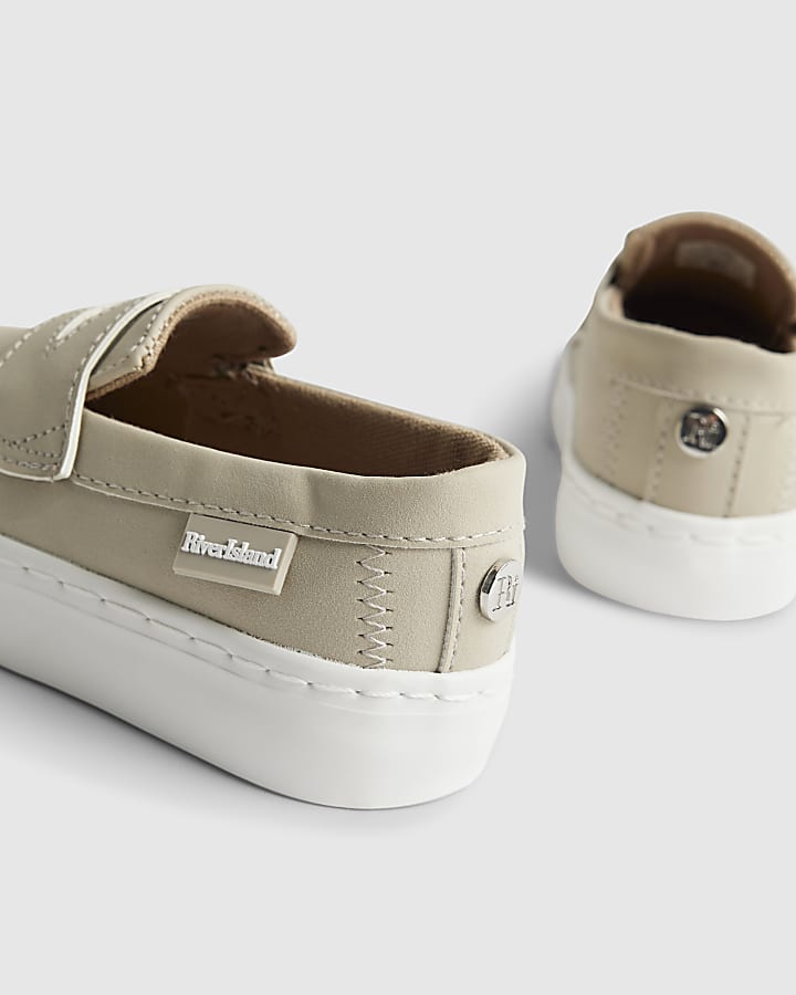 Mini Boys Beige Loafers
