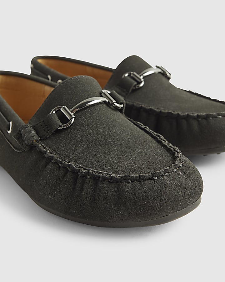Boys Black Snaffle Loafers