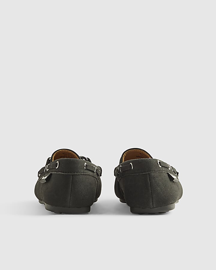 Boys Black Snaffle Loafers