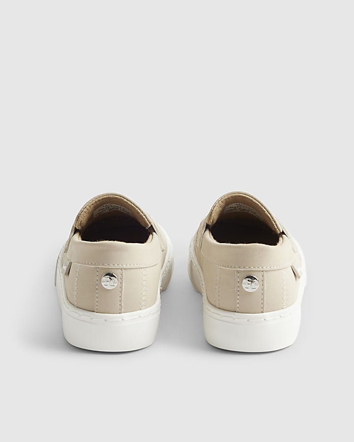 Boys Beige Loafers