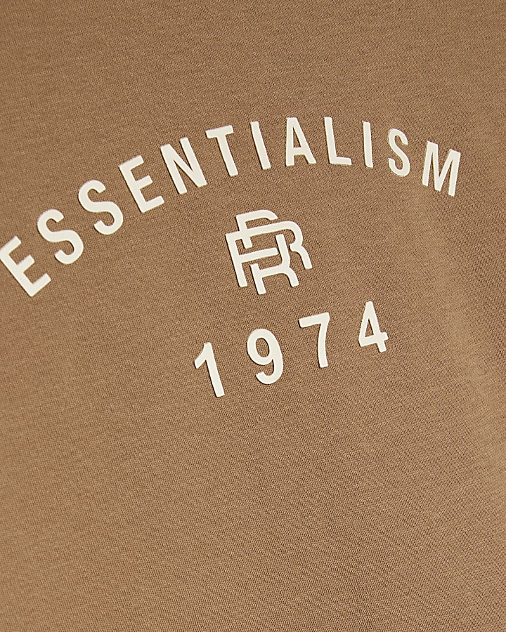 Boys Beige Essentialism T-Shirt Set