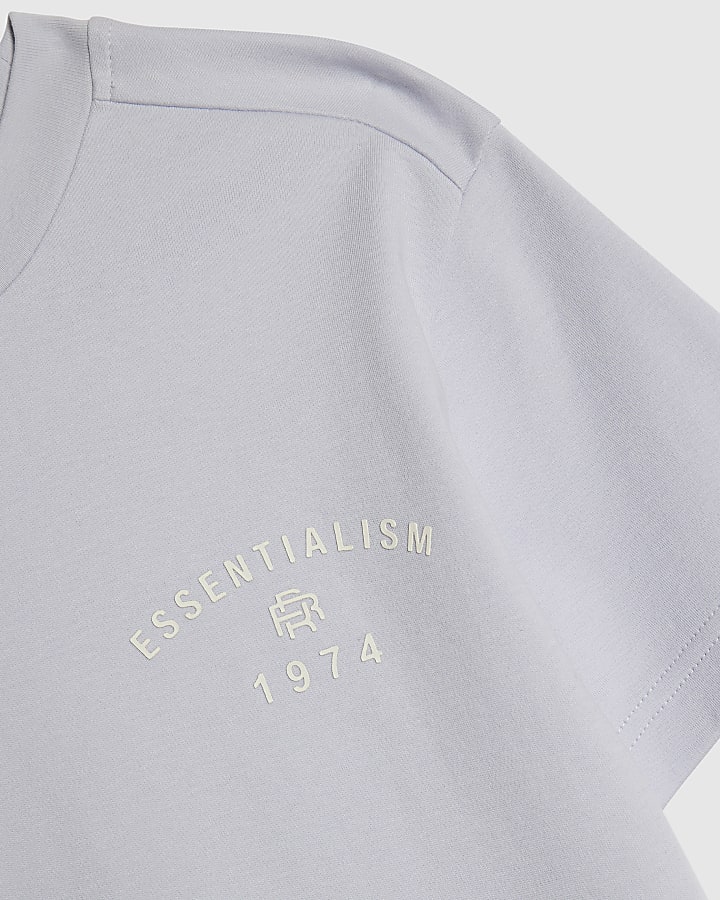 Boys Blue Essentialism T-Shirt Set