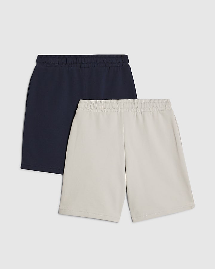 Boys Navy RR Pack Of 2 Shorts