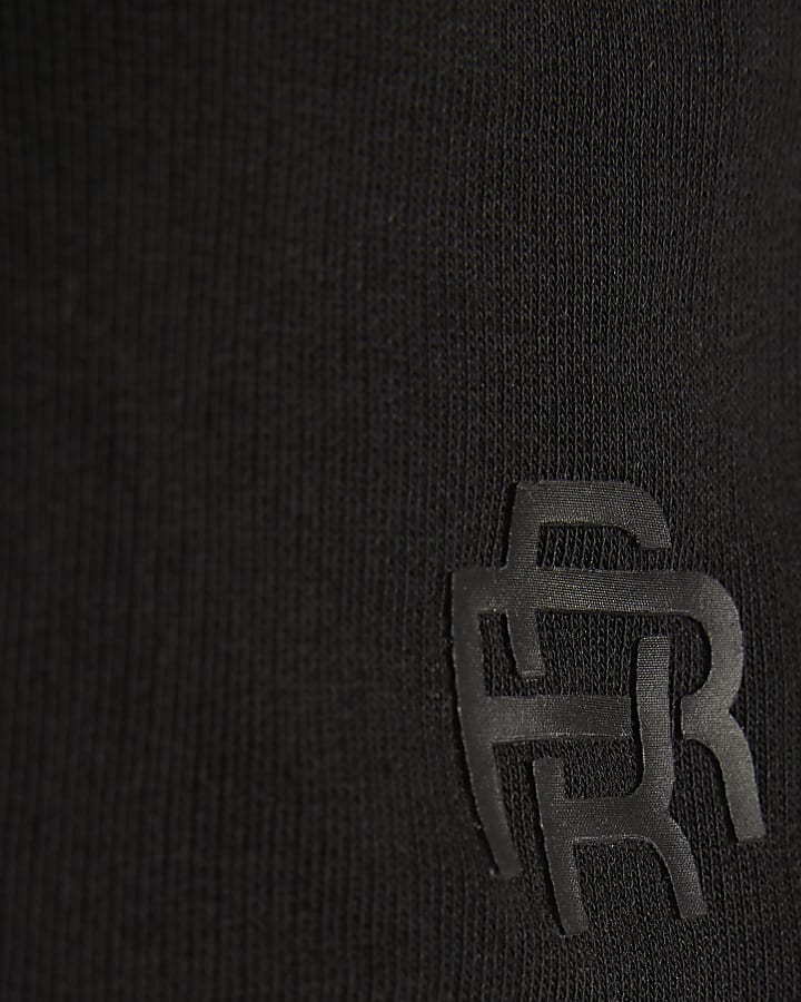 Mini Boys Black RR Shorts Set