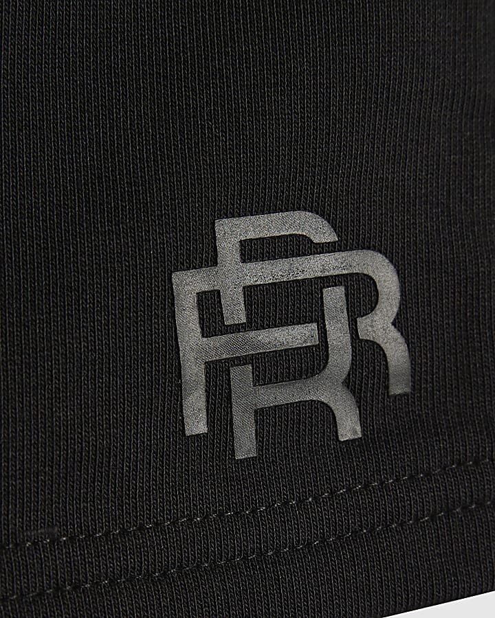 Boys Black RR Shorts Set