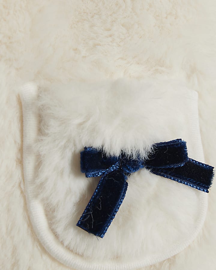 Baby Girls Navy Dress And Coat Set