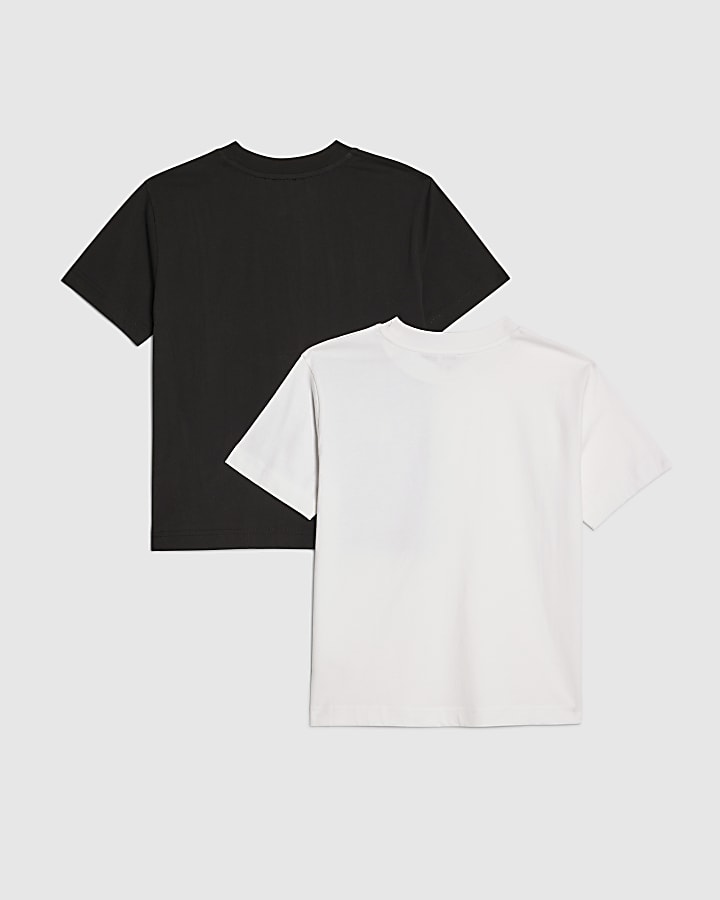 Boys Black RR Pack Of 2 T-Shirts