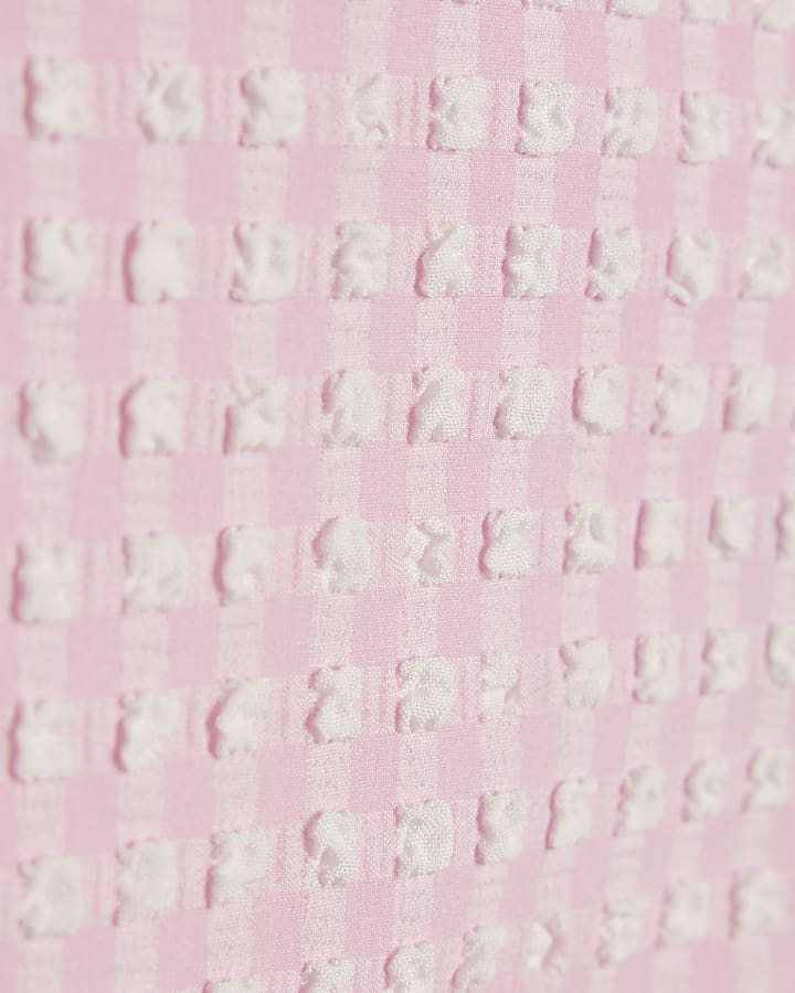 Mini Girls Pink Strawberry Tankini Set