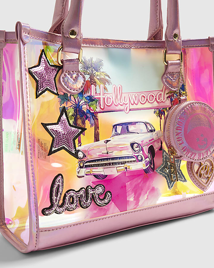 Girls Pink Year Zero Jelly Shopper Bag