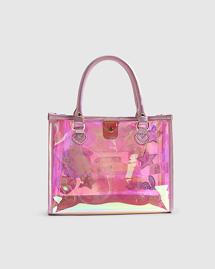 Girls Pink Year Zero Jelly Shopper Bag