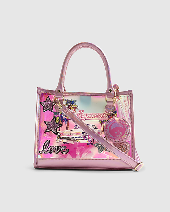 Girls Pink Year Zero Jelly Shopper Bag