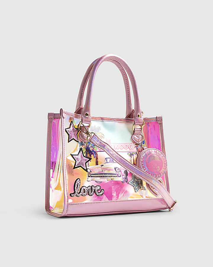 Girls Pink Year Zero Jelly Shopper Bag