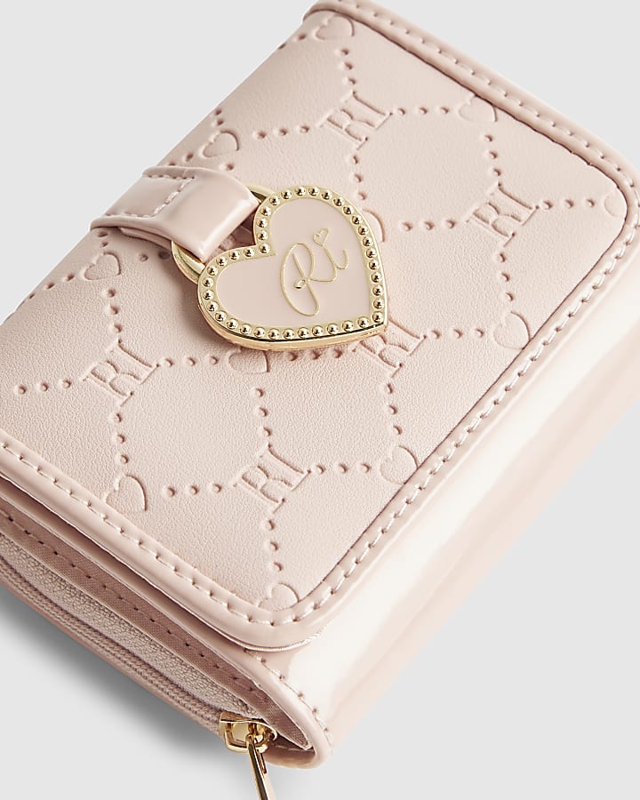 Girls Pink Monogram Purse