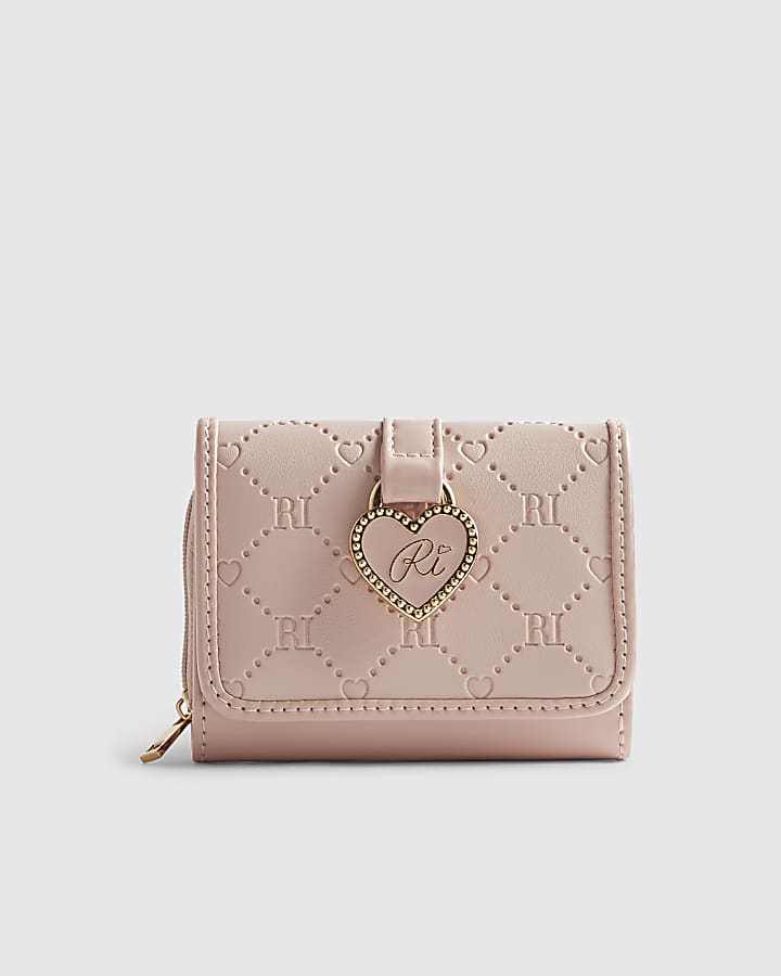 Girls Pink Monogram Purse