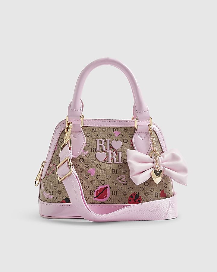 Girls Brown Lips Ladybird Tote Bag