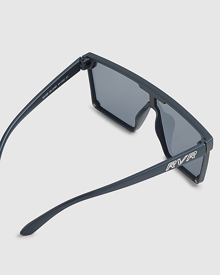 Boys Black Matte Visor Sunglasses