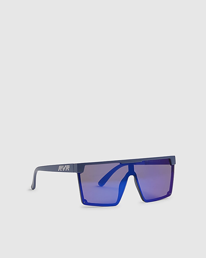 Boys Blue Matte Visor Sunglasses