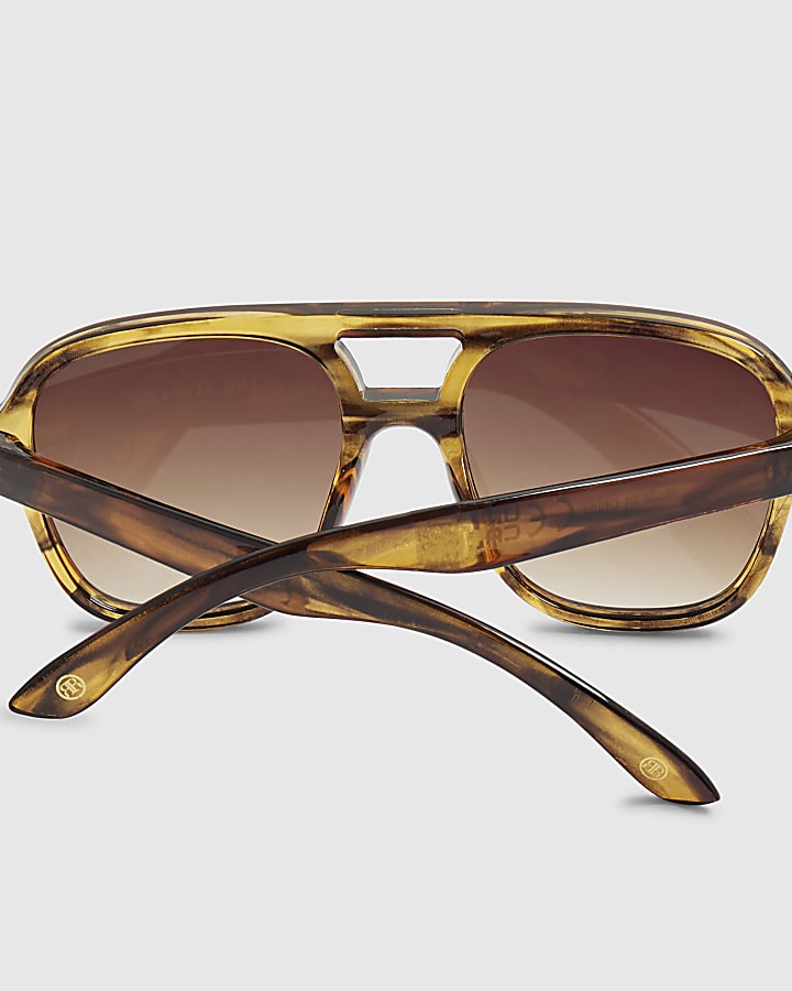 Boys Brown Aviator Sunglasses