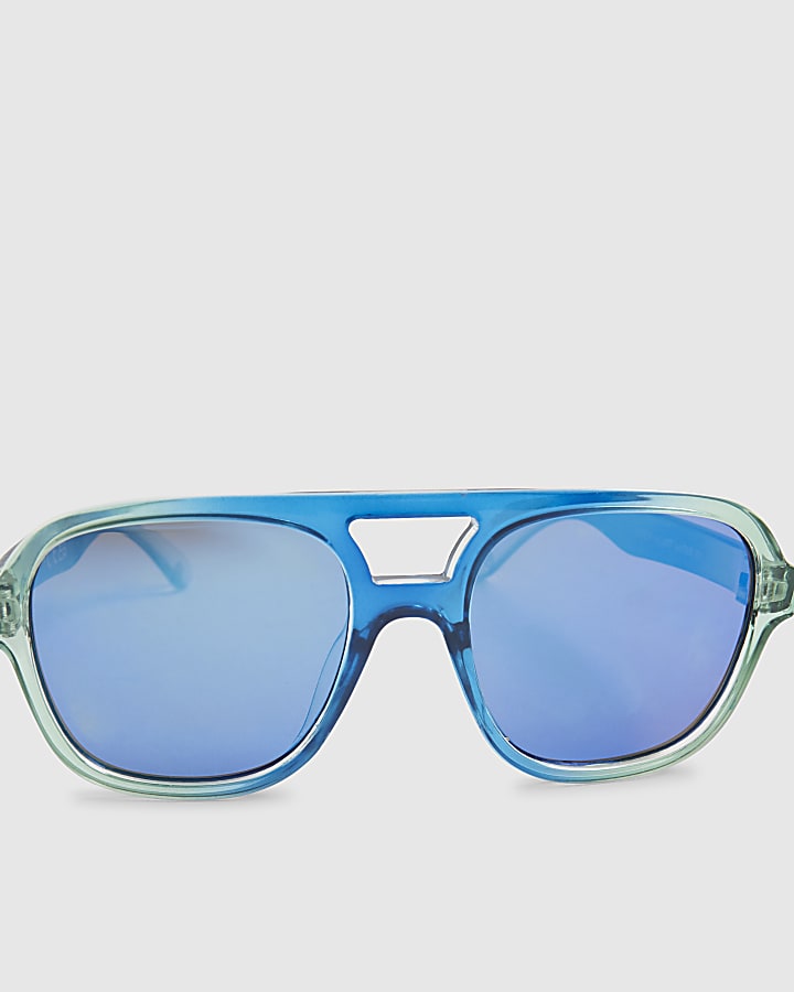 Boys Blue Ombre Aviator Sunglasses