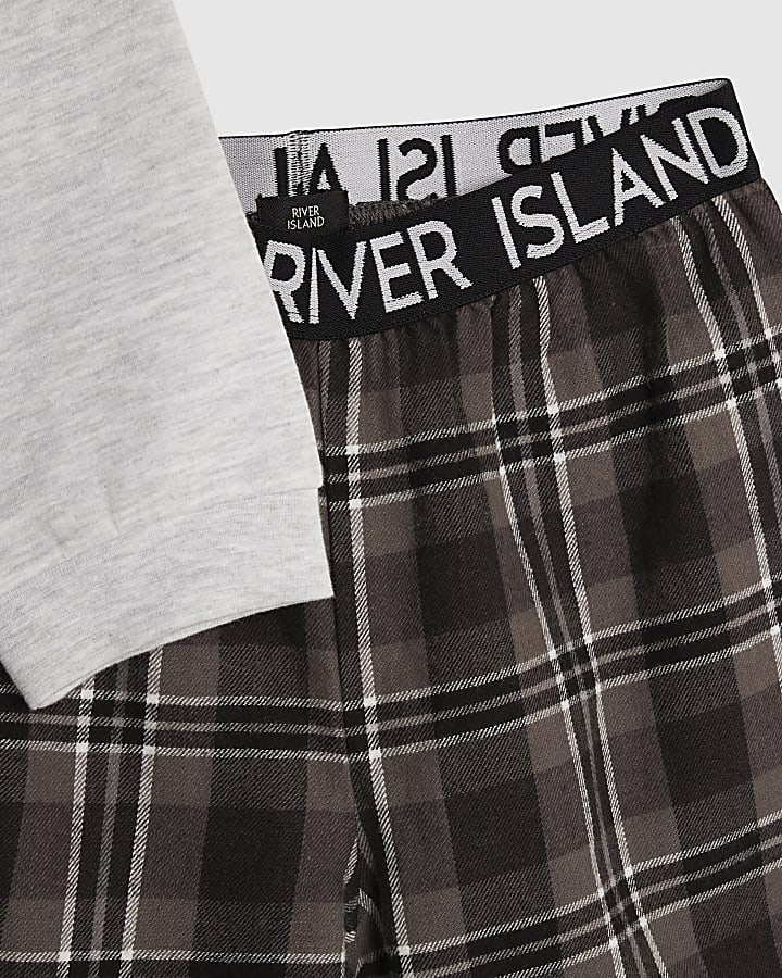 Boys Grey Slam Dunk Sweatshirt Pyjama Set