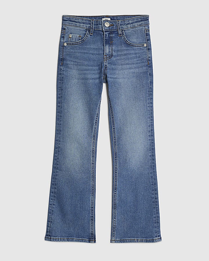 Girls Blue Flared Jeans