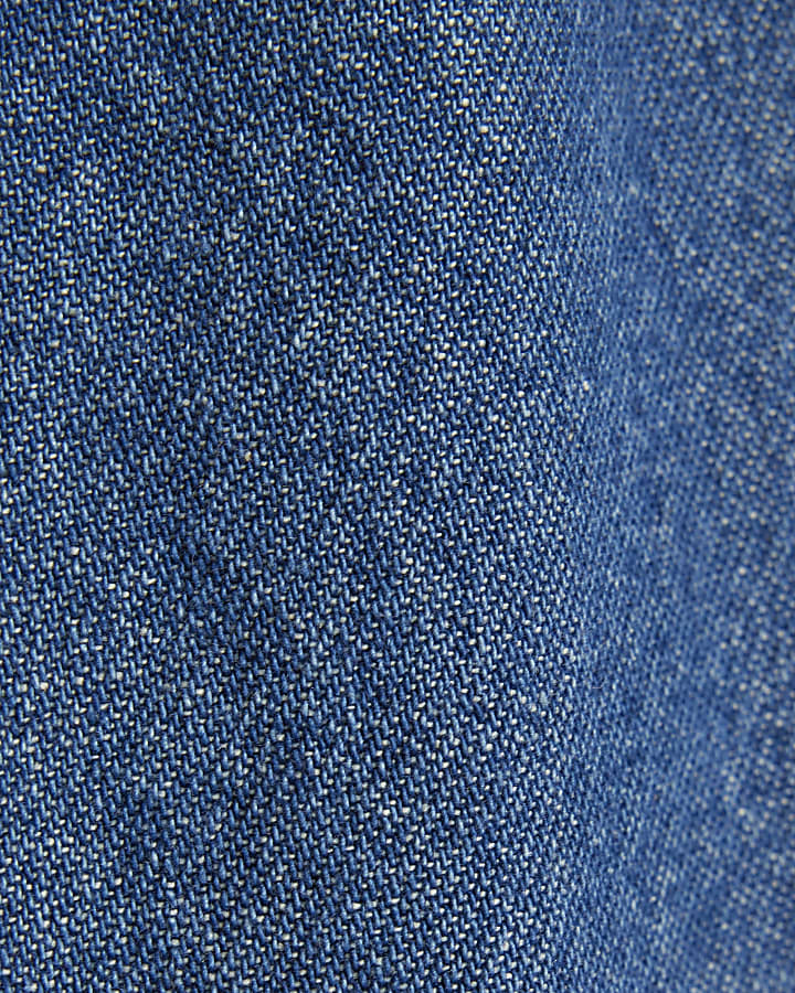 Mini Girls Blue Wide Leg Jeans