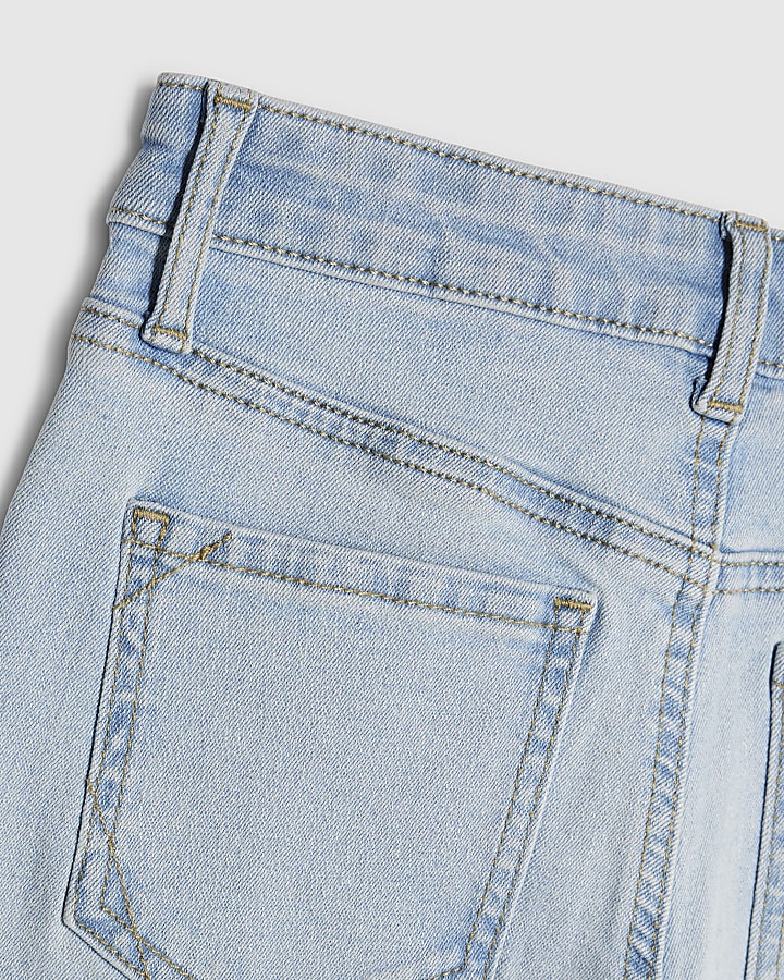 Girls Blue Keychain Flared Jeans