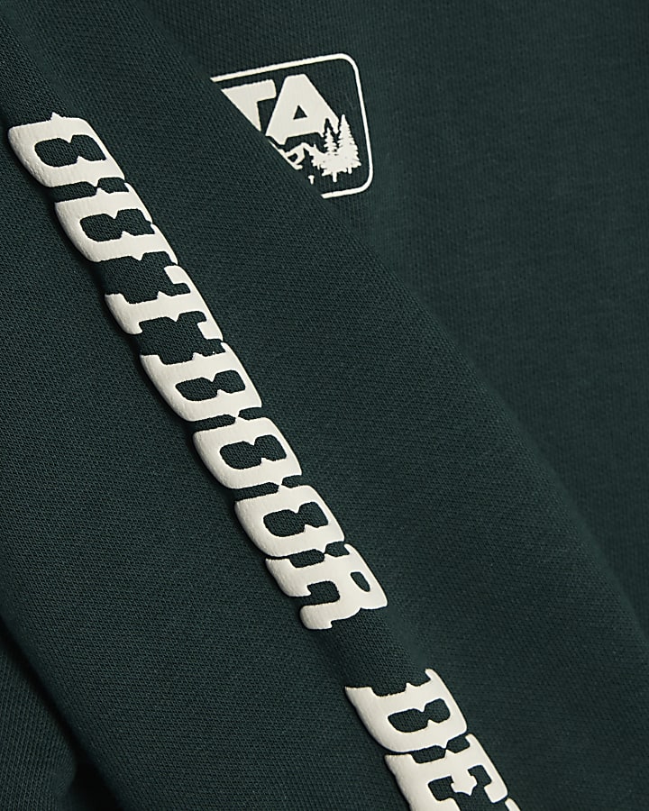 Mini Boys Green Alpine Badge Sweatshirt