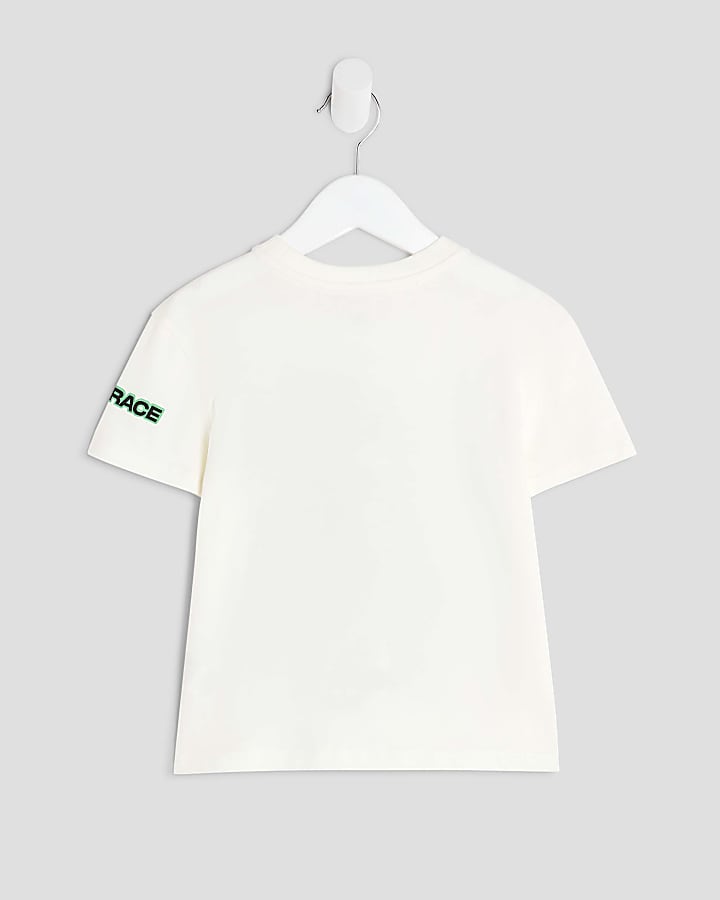 Mini Boys Cream Monster Truck T-Shirt