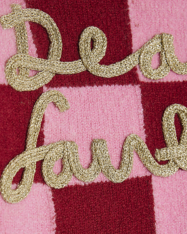 Nephthys Baby Girls Pink Santa Jumper set