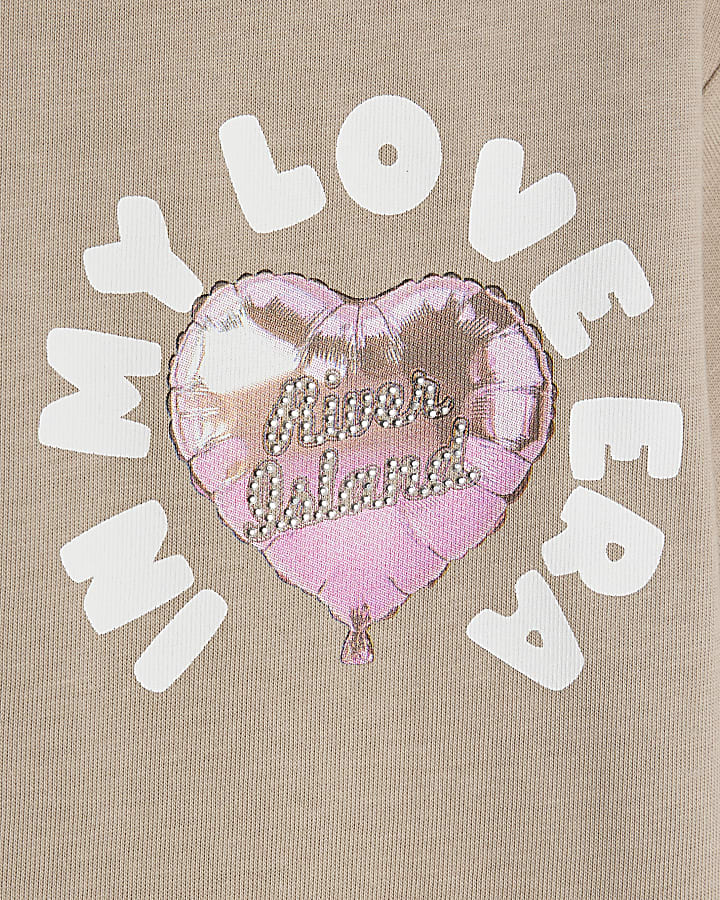 Girls Beige In My Love Era T-Shirt