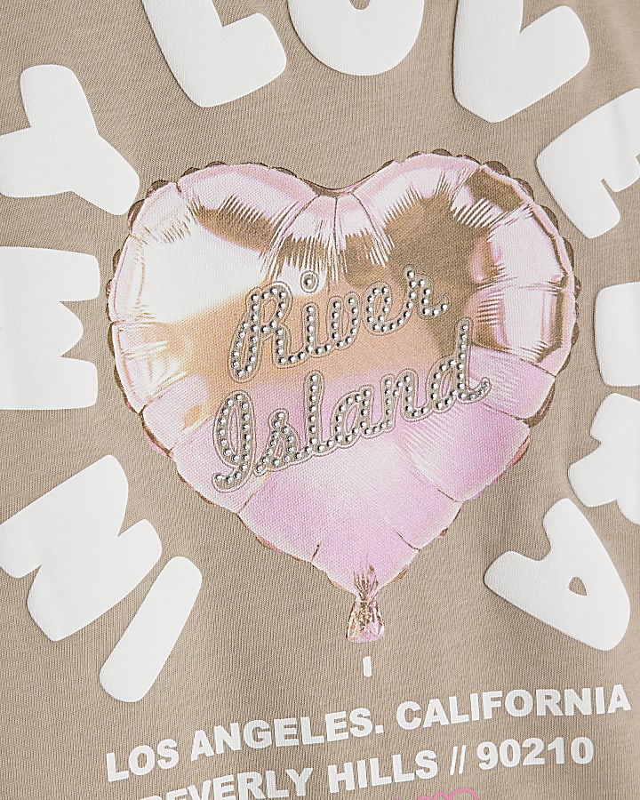 Girls Beige In My Love Era T-Shirt