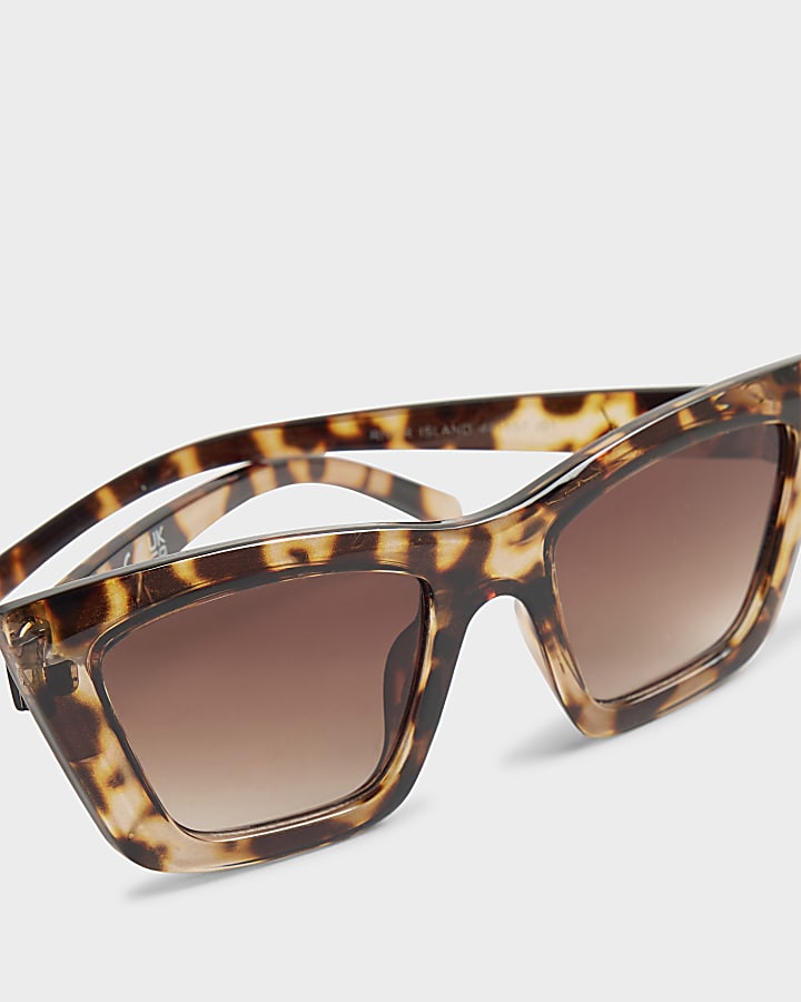 Girls Brown Tortoise Cat Eye Sunglasses