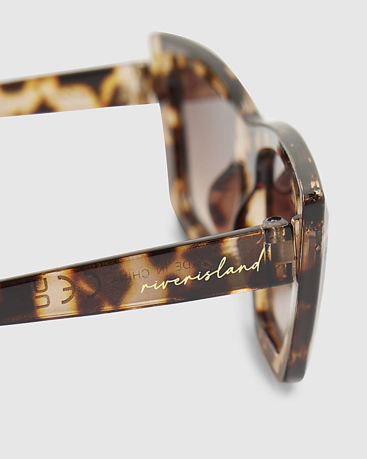 Girls Brown Tortoise Cat Eye Sunglasses