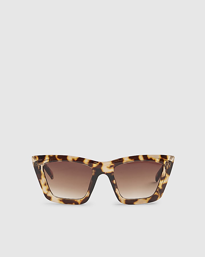Girls Brown Tortoise Cat Eye Sunglasses