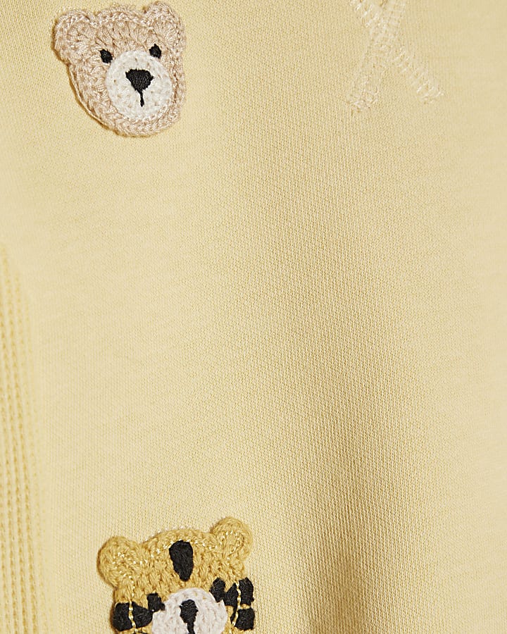 Baby Boys Yellow Character Sweatshirt Set