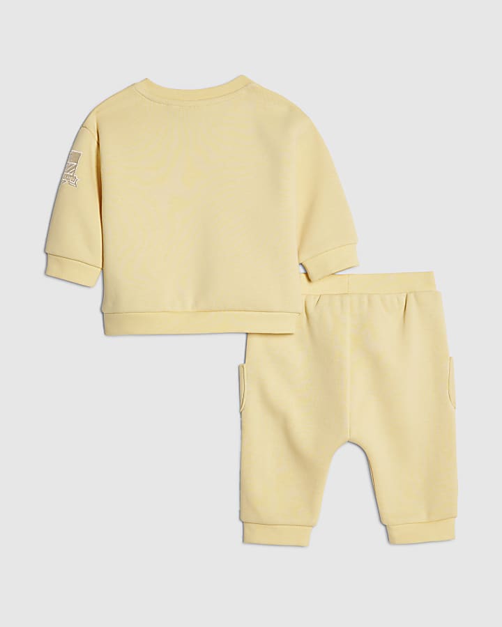 Baby Boys Yellow Character Sweatshirt Set