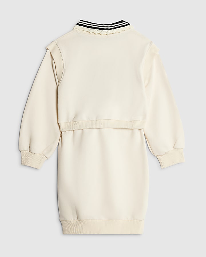 Girls Cream 1994 Sweatshirt Dress