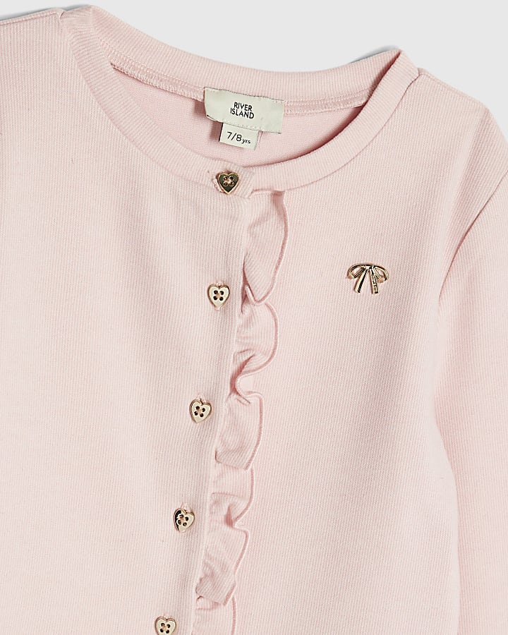 Girls Pink Cosy Wide Leg Trousers Set