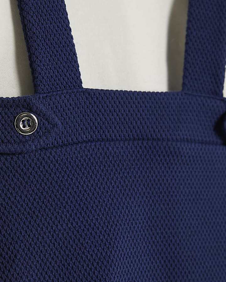 Baby Boys Navy Sailor Collar Short Set