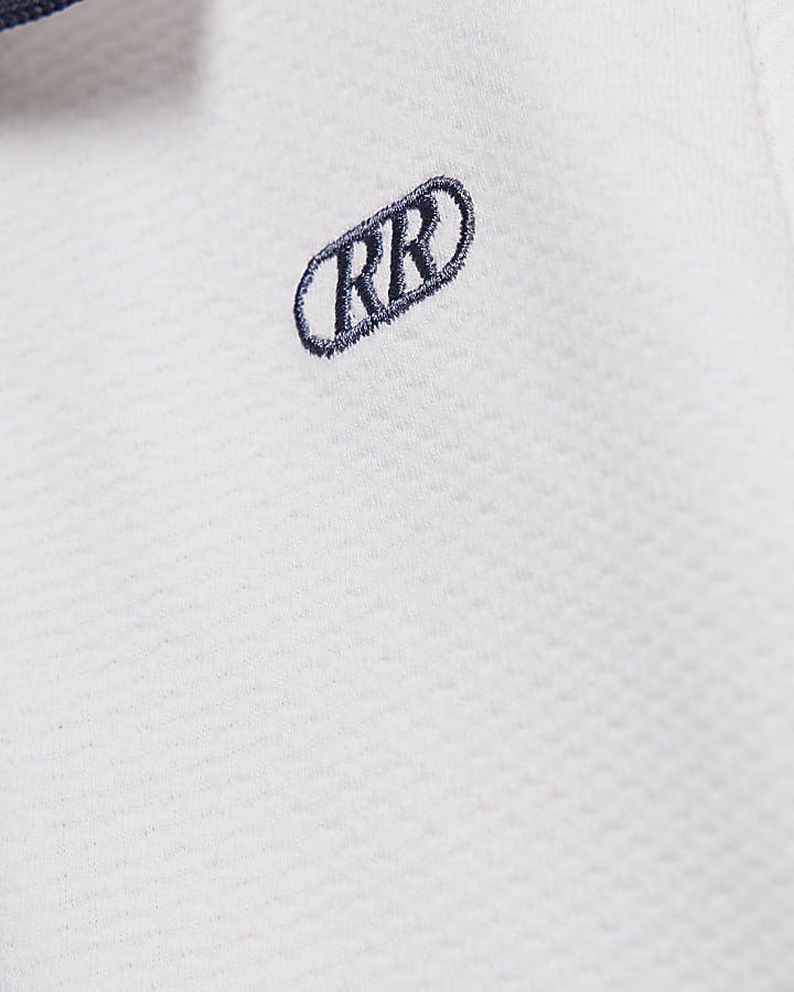 Mini Boys White Pack Of 2 Polo Shirt