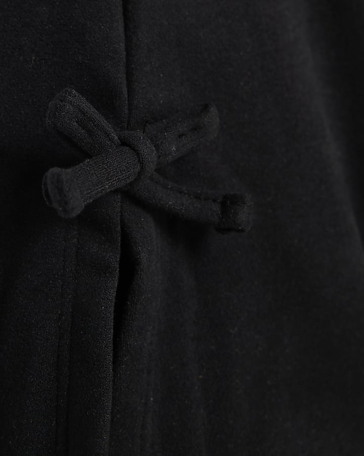 Girls Black Cosy Flared Trousers