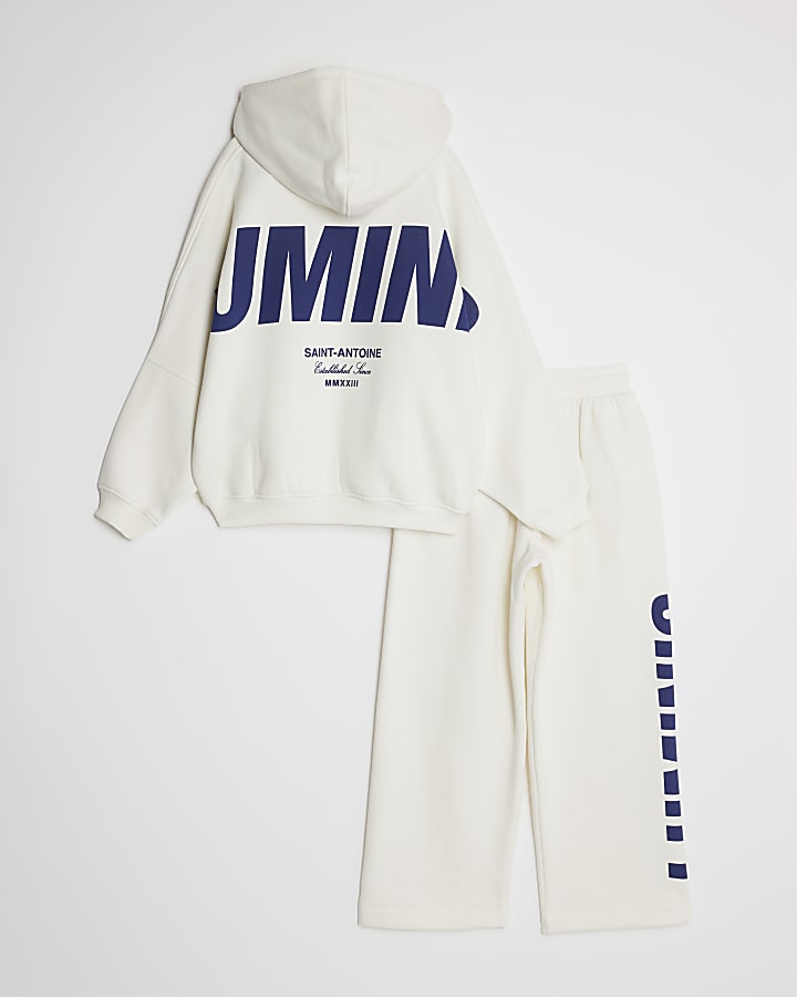Boys Ecru Luminis Hoodie Set