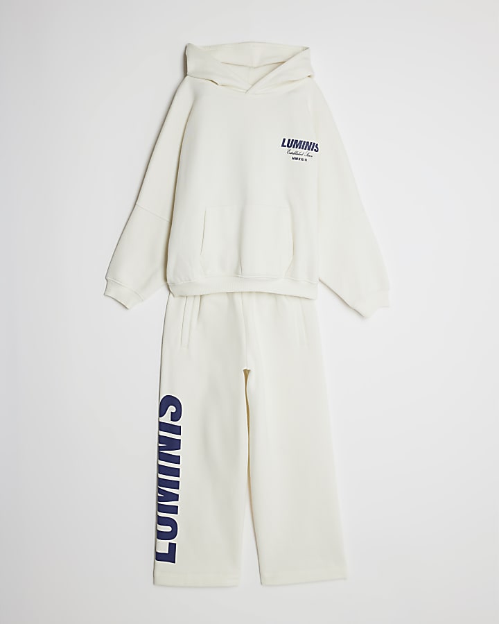 Boys Ecru Luminis Hoodie Set