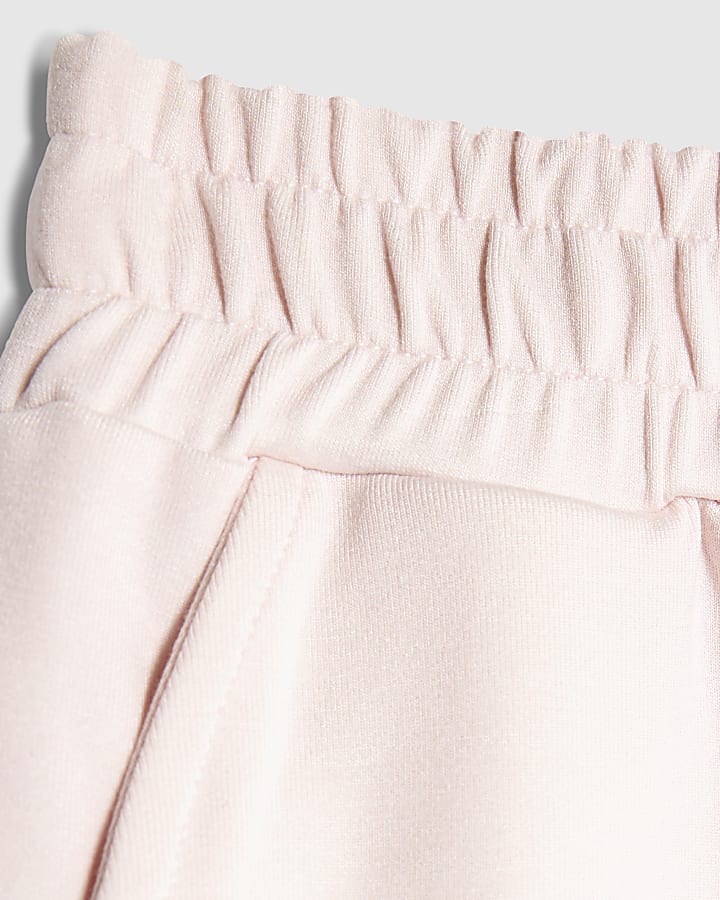 Girls Pink Wide Leg Bow Trousers