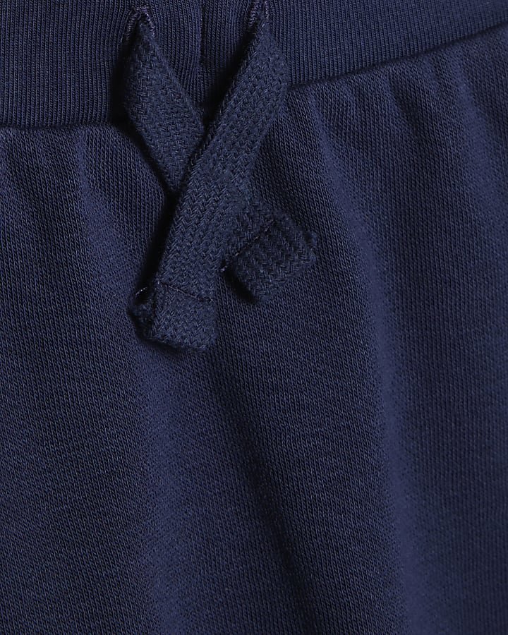 Baby Boys Navy Colour Block Sweatshirt Set