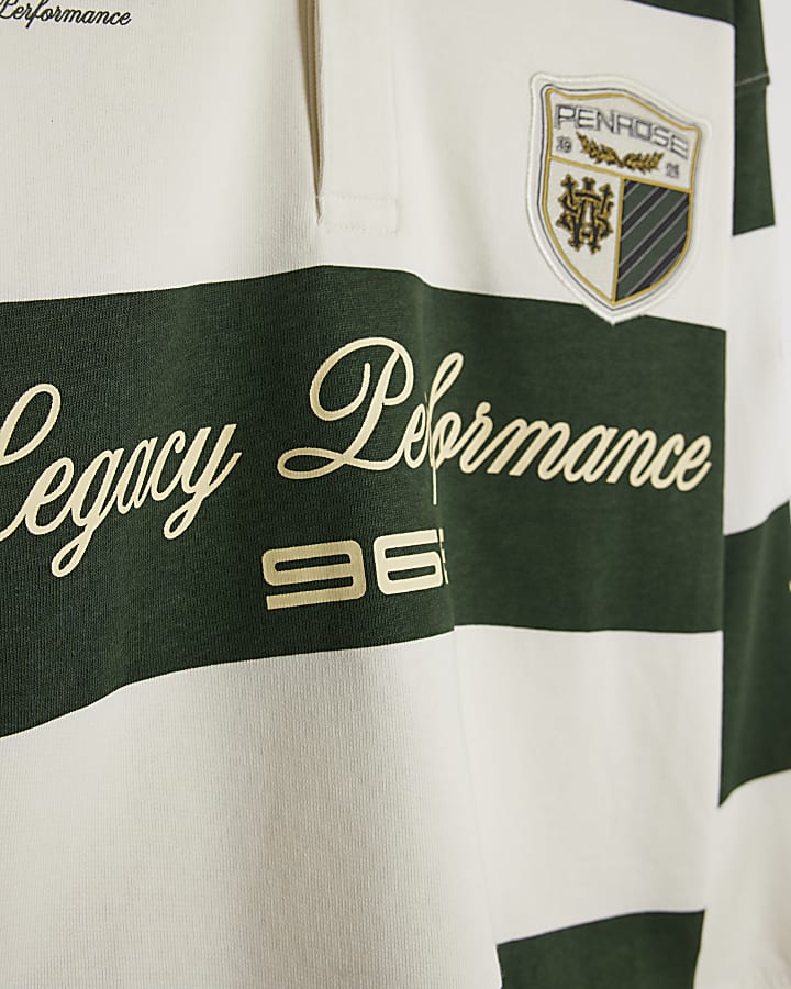 Boys Green Stripe Sports Sweatshirt