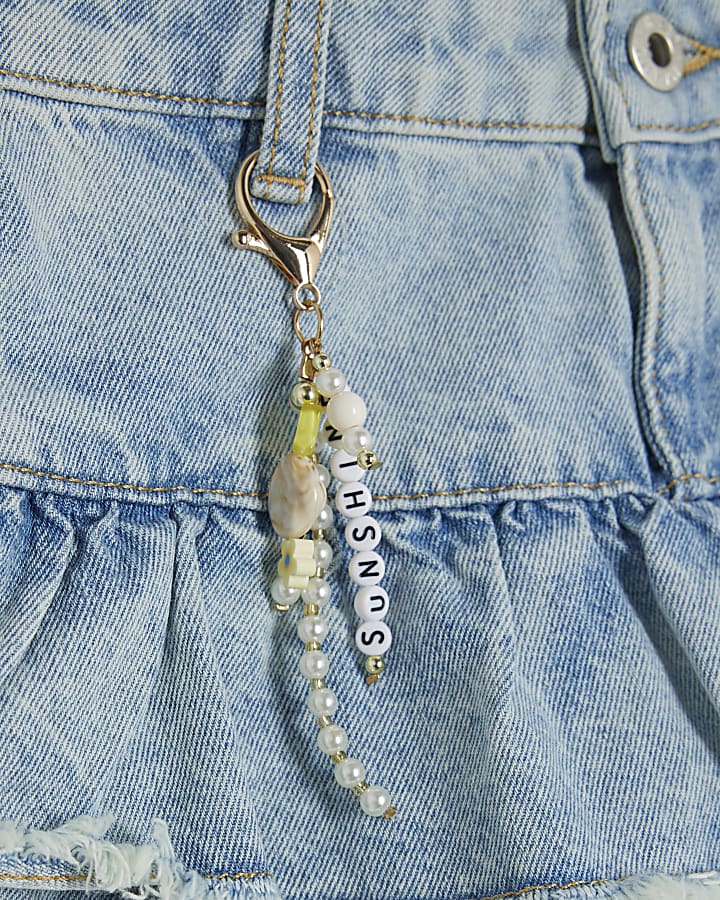 Girls Blue Tiered Skirt